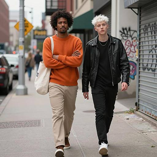 Urban Stroll: Diverse City Duo