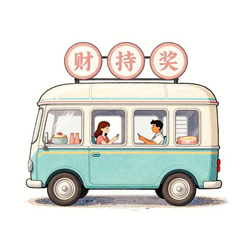 Hand-Drawn Retro Diner Art