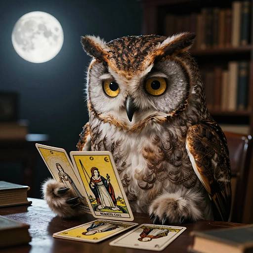 Surreal Owl Tarot Reading