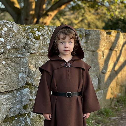 Curious Child in Mystical Countryside