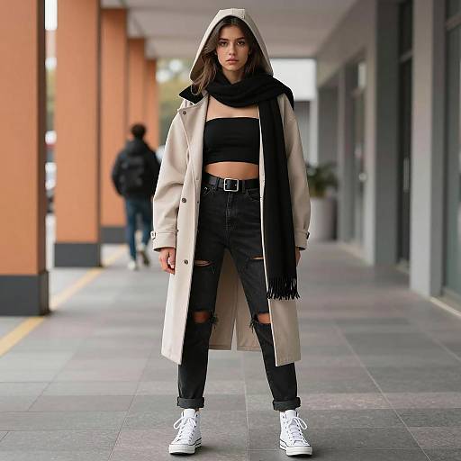 Urban Futuristic Rave Fashion Portrait