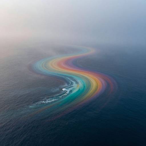 Sentient Fog Dreaming Over Ocean