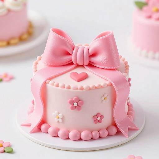 Pink Blossoms Miniature Cake Art