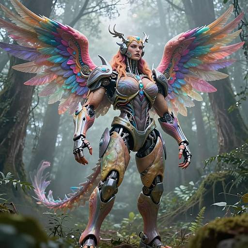 Giantess Hybrid with Ethereal Wings