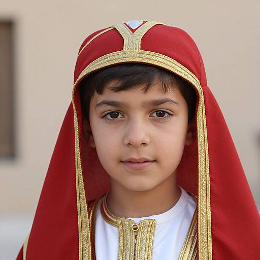 Young Boy in Arab Costume