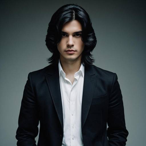 Confident Man in Classic Black Jacket and White Shirt