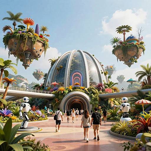 Futuristic Tomorrowland Bio-Dome Harmony