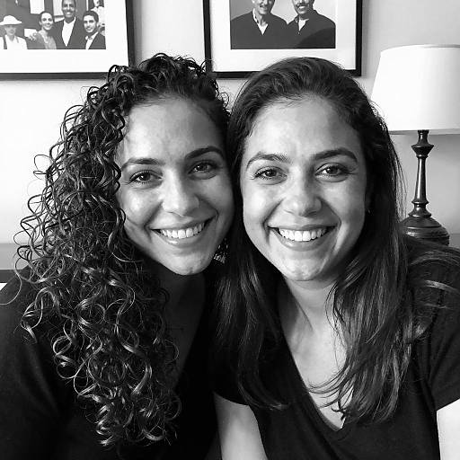 Intimate Black-and-White Portrait of Friends