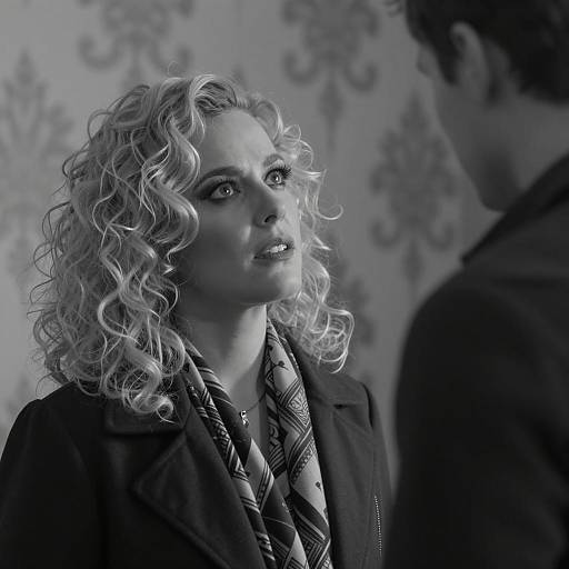 Intense Connection in Black and White