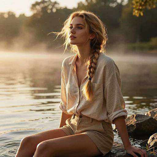 Photorealistic Golden Hour Portrait