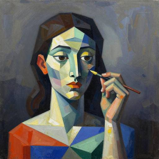 Cubist Visionary in Primary Colors