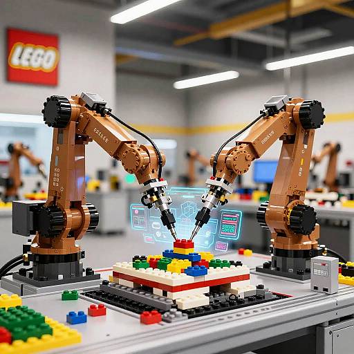 Futuristic LEGO Factory Robots