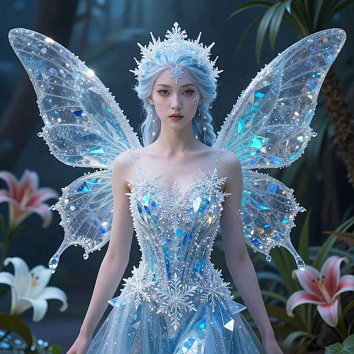 Graceful Ice Fairy Portrait