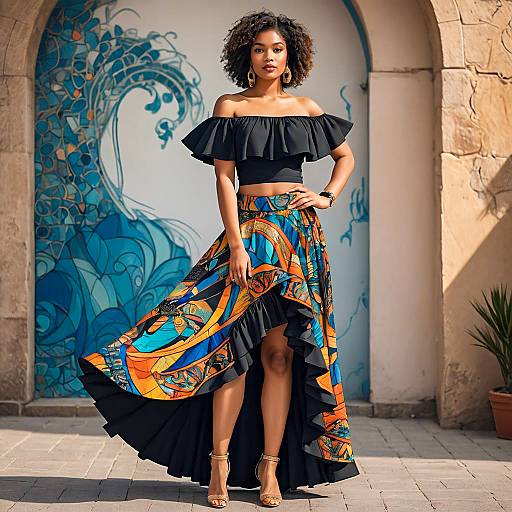 Curvy Belly Dancer with Short Bob