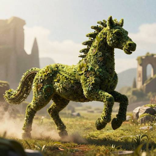 Realistic Topiary Centaur in Fantasy