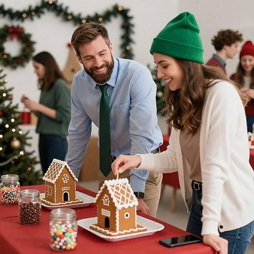 Joyful Christmas Party Celebration Snapshot