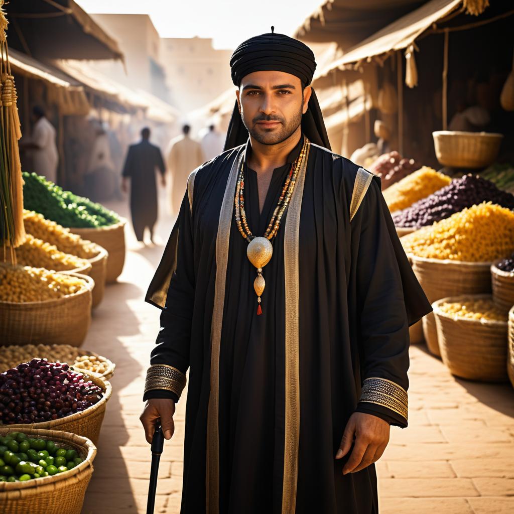 Cinematic Portrait of an Egyptian Merchant