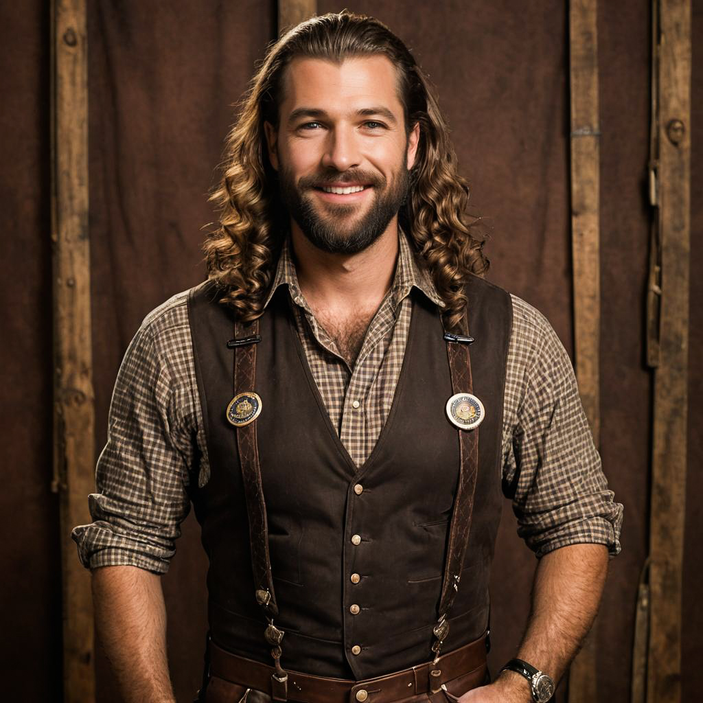 Oktoberfest Portrait of a Smirking Man