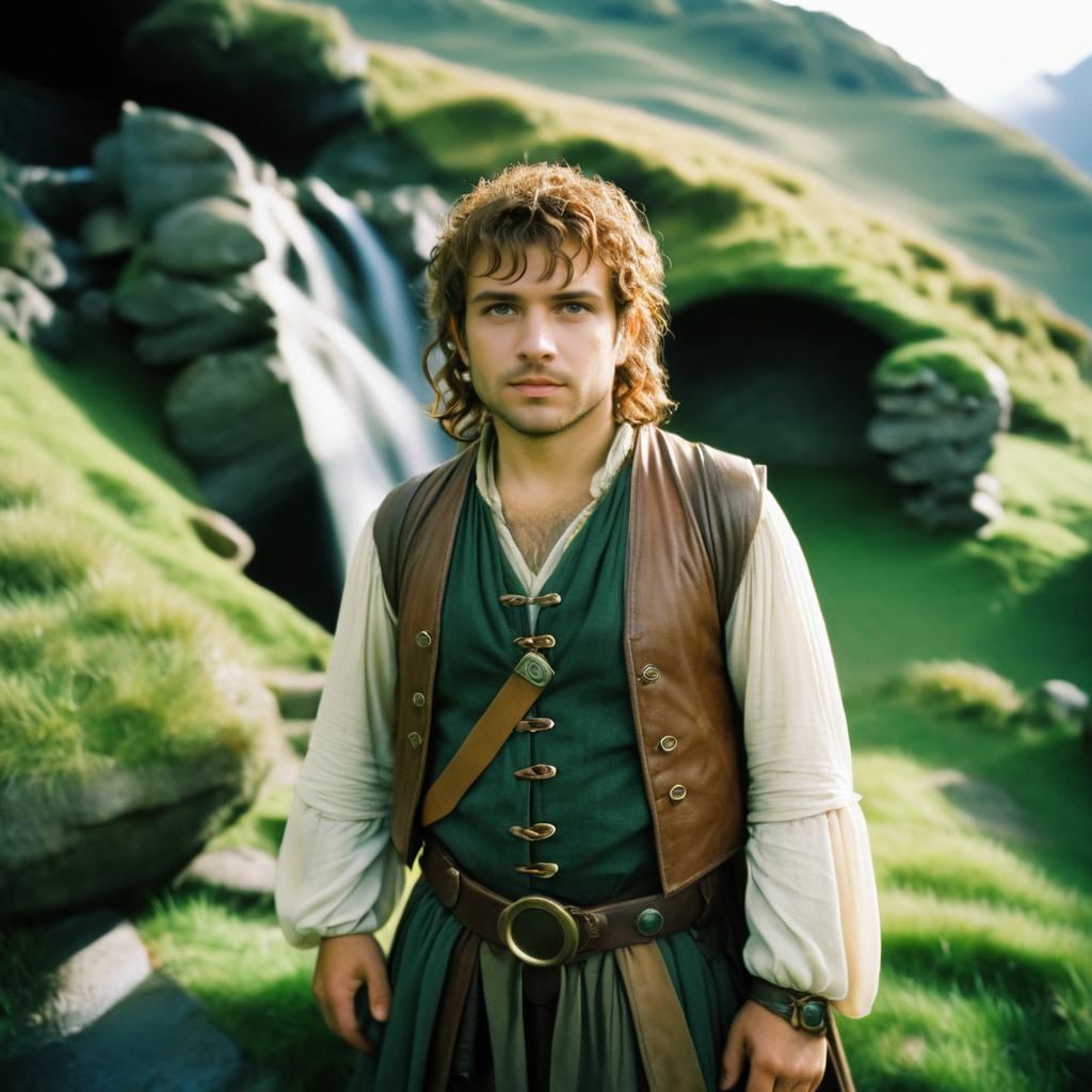 Brave Hobbit Adventurer Portrait on Film