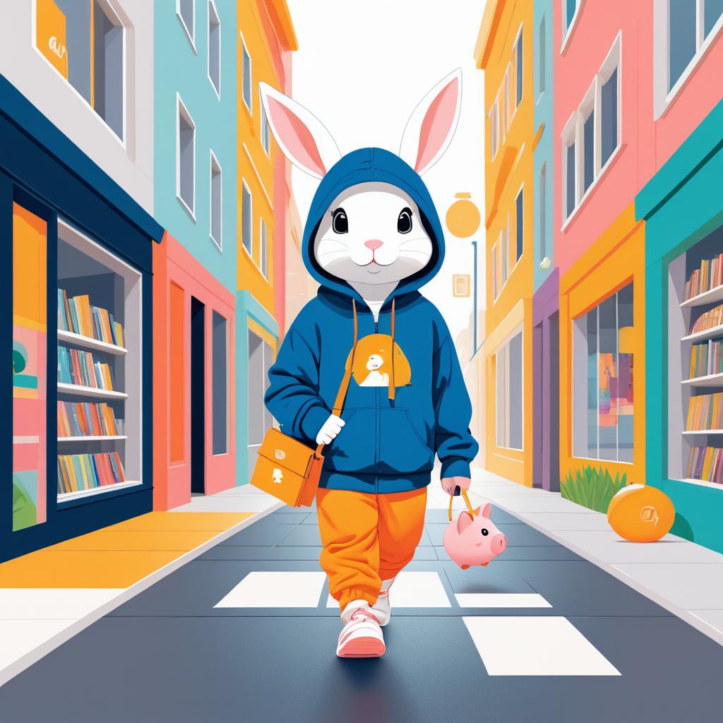 Adventurous Rabbit in Urban Outfit