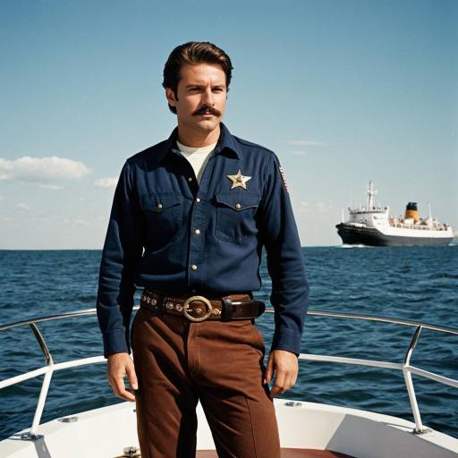 Captain Man Outdoors in Realistic Style