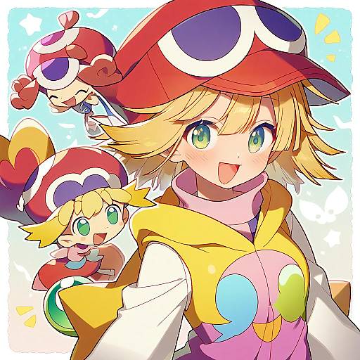 Illustration of Amitie (puyopuyo), puyopuyo in the style of Kiri futoshi