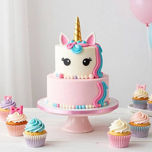 Unicorn Birthday Party Table Setup