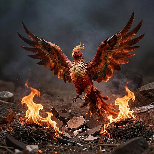 Fallen Phoenix Amidst Transforming World