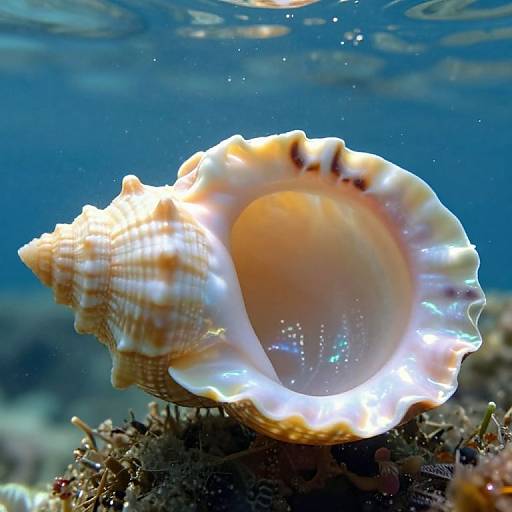 Underwater Seashell in Vermeer Style