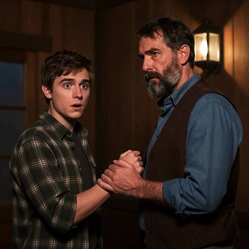 Dramatic Encounter in a Dim Room