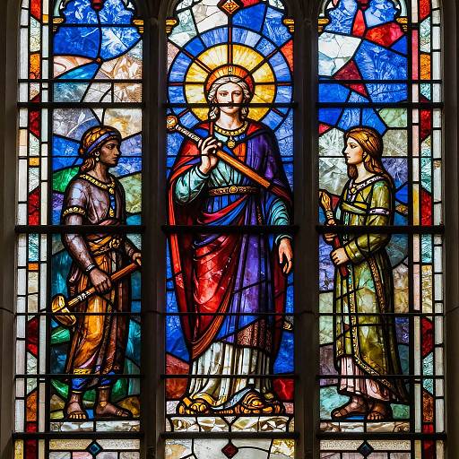 Vibrant Stained Glass Pattern Generator