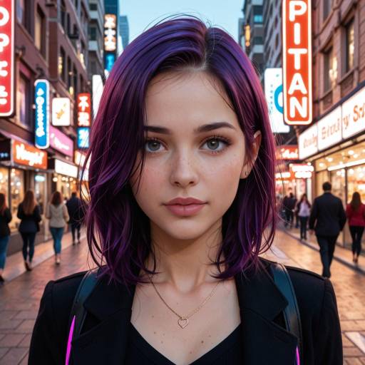 Vibrant Portrait of a Young Urban Woman