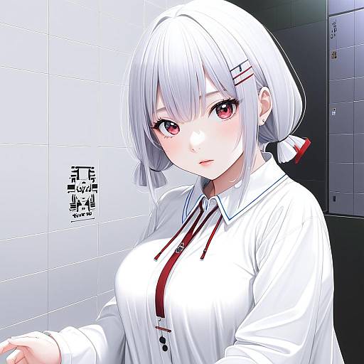 Illustration of Hakase fuyuki, nijisanji in the style of Go-1