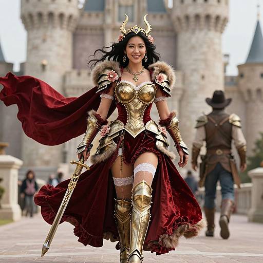 Goddess-Like Flower Knight Portrait