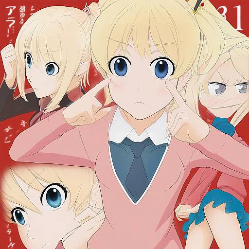 Illustration of Alice cartelet, kin-iro mosaic in the style of Imizu (nitro unknown)