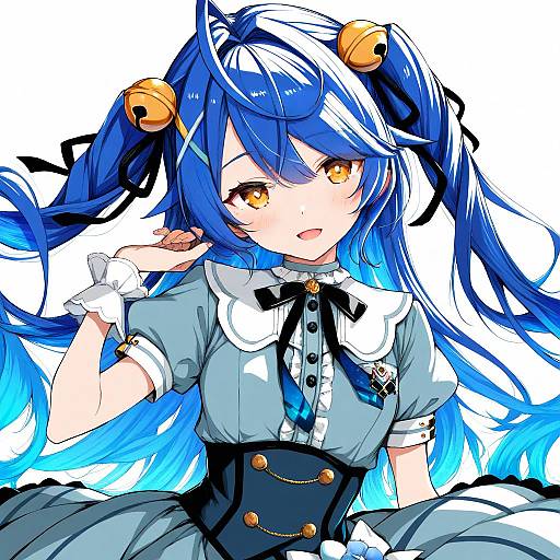 Illustration of Amamiya kokoro, nijisanji in the style of Hamao