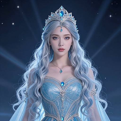 Celestial Fantasy Queen Portrait