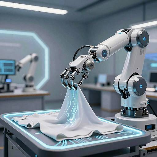 AI Robotic Arm Cloth Removal