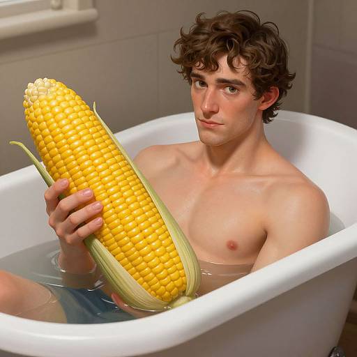 Andre the Giant in Elegant Bathtub