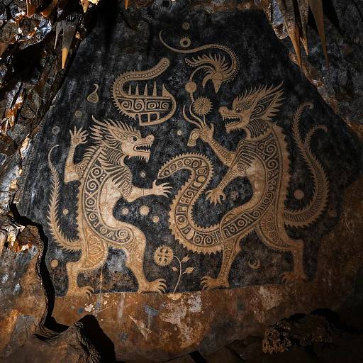 Mythical Creatures in Tribal Cave Art