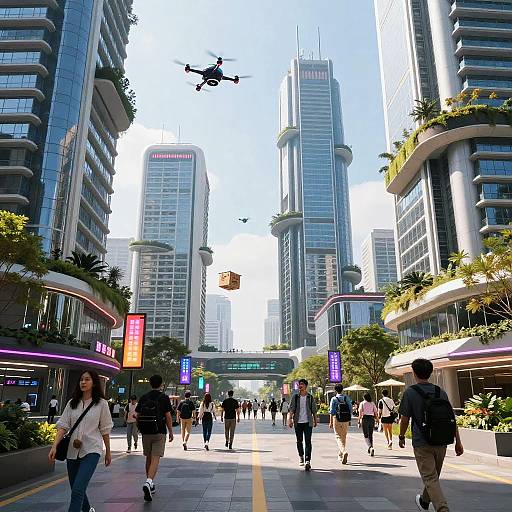 Futuristic University Cityscape Vibe