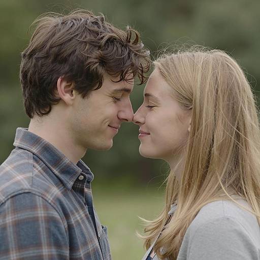 Intimate Outdoor Embrace of Love