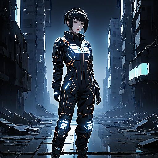 Haunting Android in a Desolate Wasteland Haunting Android in a Desolate Wasteland