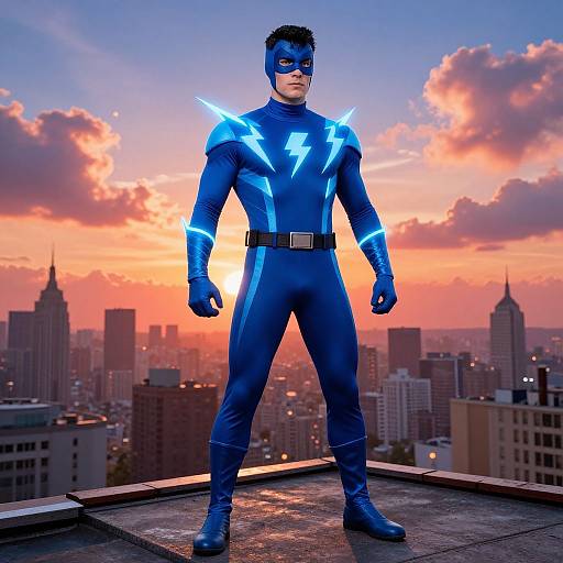 Blue Streak Hero Costume Design