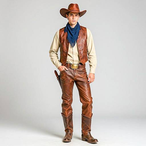 Realistic Cowboy Costume Photography