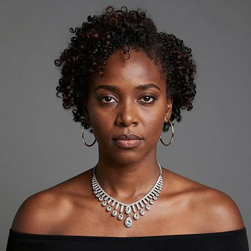 Elegant Portrait of an African American Woman