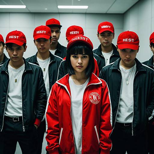 Group in Money Heist Style Costumes