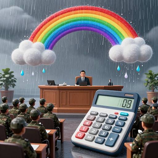 Sentient Calculators in Rainbow Courtroom