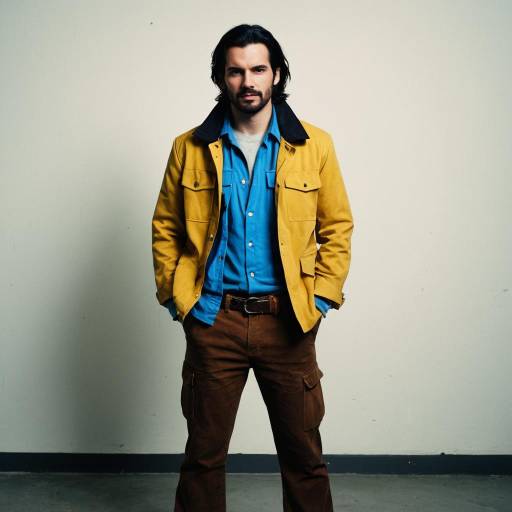Stylish Male Costume in Aesthetic Focus