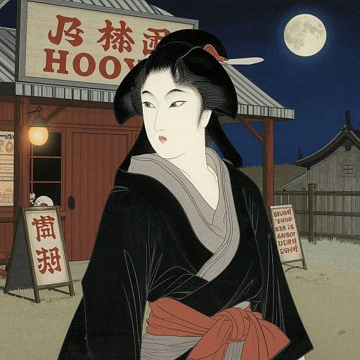 Wild West Lady by Utagawa Kuniyoshi